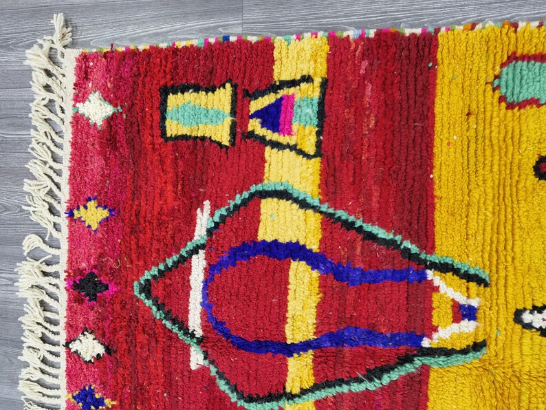 Tapis Marocain Artisanal 250 × 150 cm – Laine Tissée à la Main – Style Traditionnel (Copy) IZRI