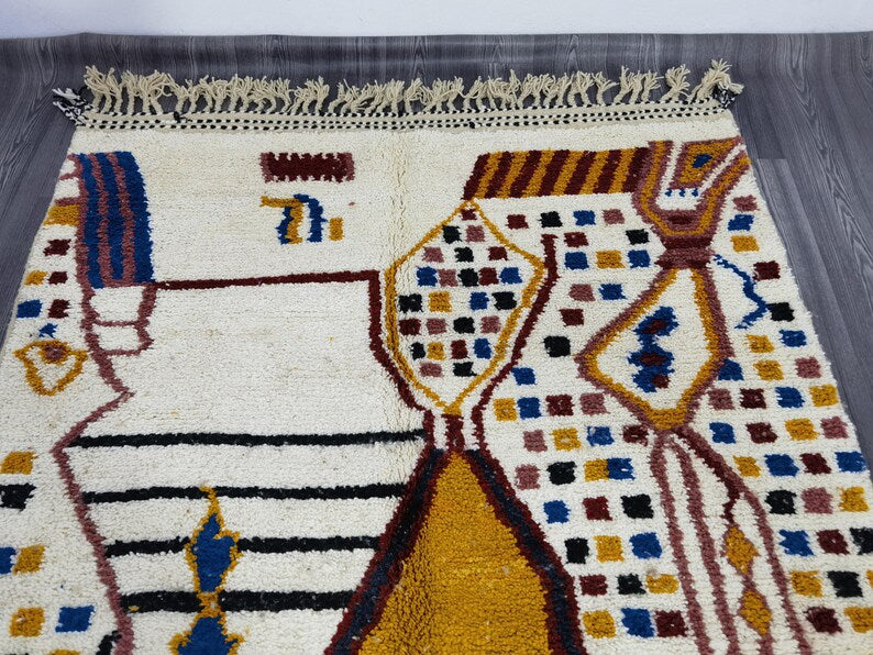 Tapis Berbère Fait Main 250 × 150 cm – Décoration Authentique du Maroc IZRI