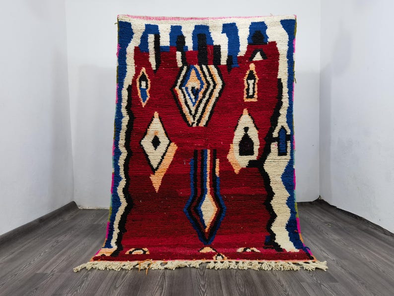 Tapis Berbère Fait Main 250 × 150 cm – Décoration Authentique du Maroc IZRI