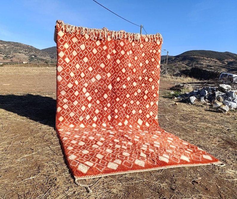 Grand Tapis Berbère Marocain Fait Main 300 ×200 cm – Artisanat Traditionnel