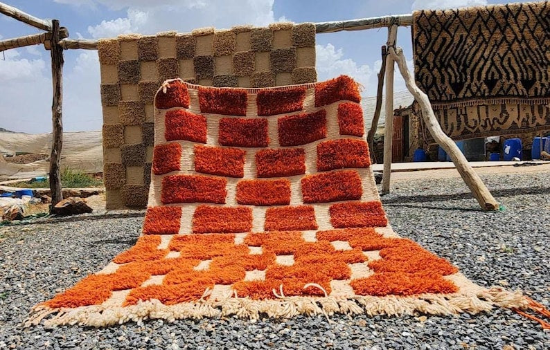 Grand Tapis Berbère Marocain Fait Main 300 ×200 cm – Artisanat Traditionnel