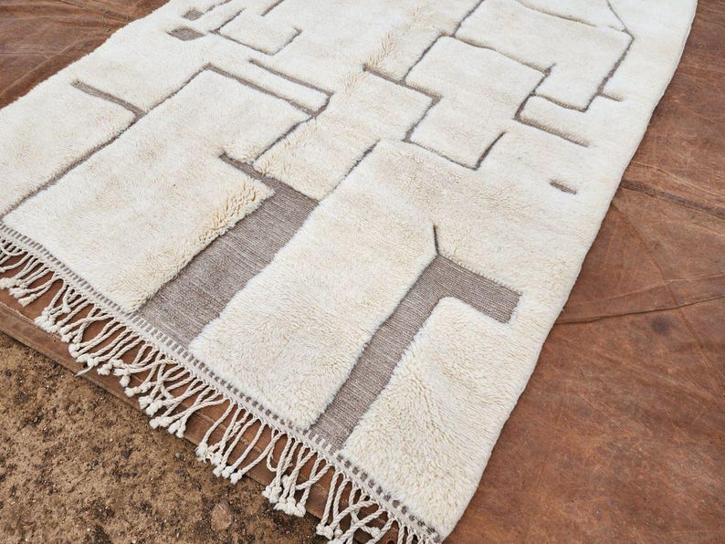 Tapis Marocain Artisanal300× 200cm – Laine Tissée à la Main – Style Traditionnel IZRI