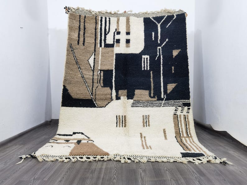 Tapis Traditionnel Marocain 250 × 150 cm – Pièce Unique Fait Main IZRI