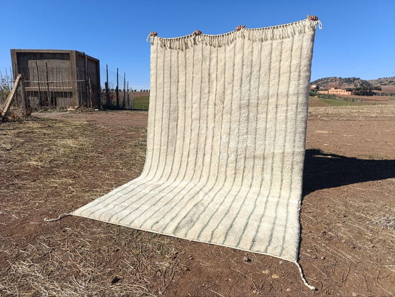 Grand Tapis Berbère Marocain Fait Main 300 ×200 cm – Artisanat Traditionnel