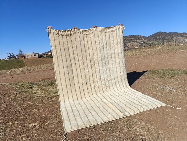 Grand Tapis Berbère Marocain Fait Main 300 ×200 cm – Artisanat Traditionnel