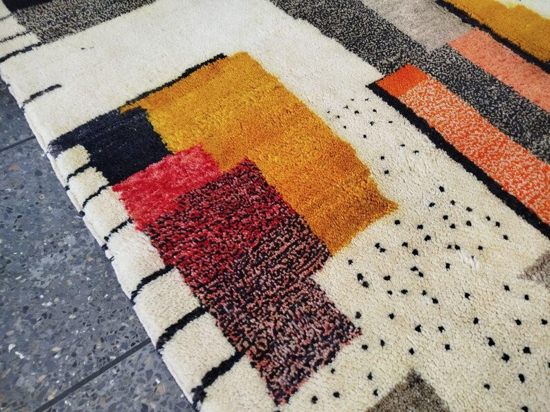 Tapis Marocain Traditionnel Fait Main300 × 200 cm – Tissage Artisanal Authentique IZRI
