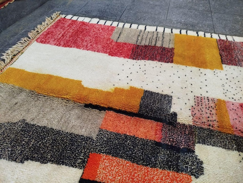 Tapis Marocain Traditionnel Fait Main300 × 200 cm – Tissage Artisanal Authentique IZRI