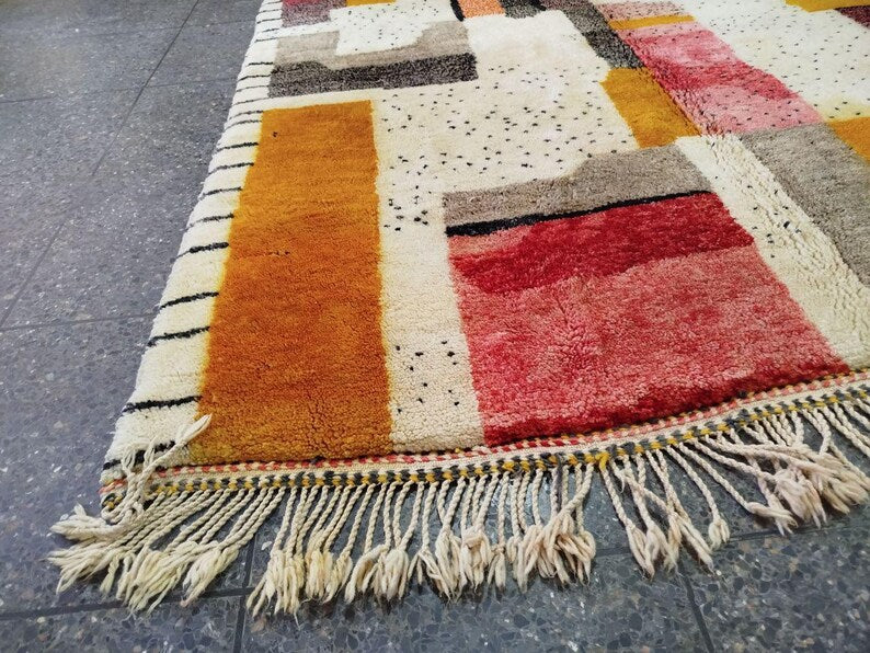 Tapis Marocain Traditionnel Fait Main300 × 200 cm – Tissage Artisanal Authentique IZRI