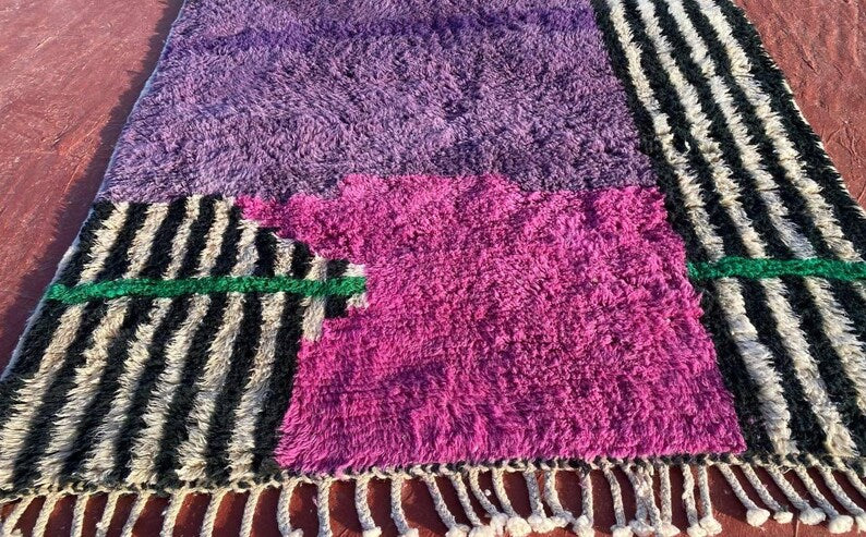 Tapis Marocain Traditionnel Fait Main300× 200 cm – Tissage Artisanal Authentique IZRI