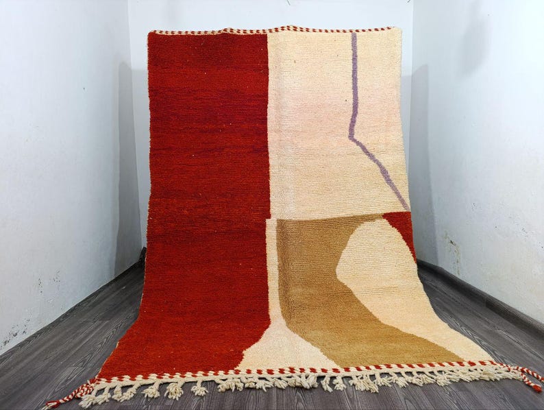 Tapis Berbère Fait Main 250 × 150 cm – Décoration Authentique du Maroc IZRI