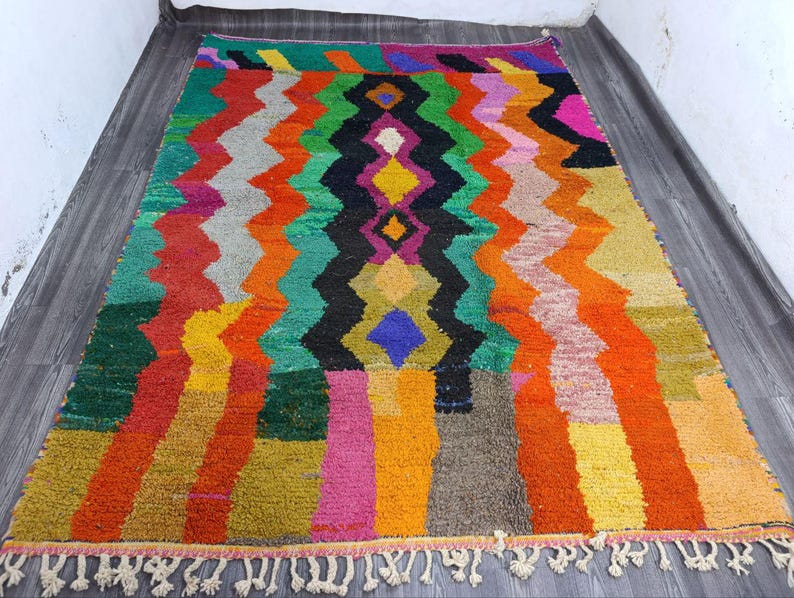 Tapis Traditionnel Marocain 250 × 150 cm – Pièce Unique Fait Main IZRI