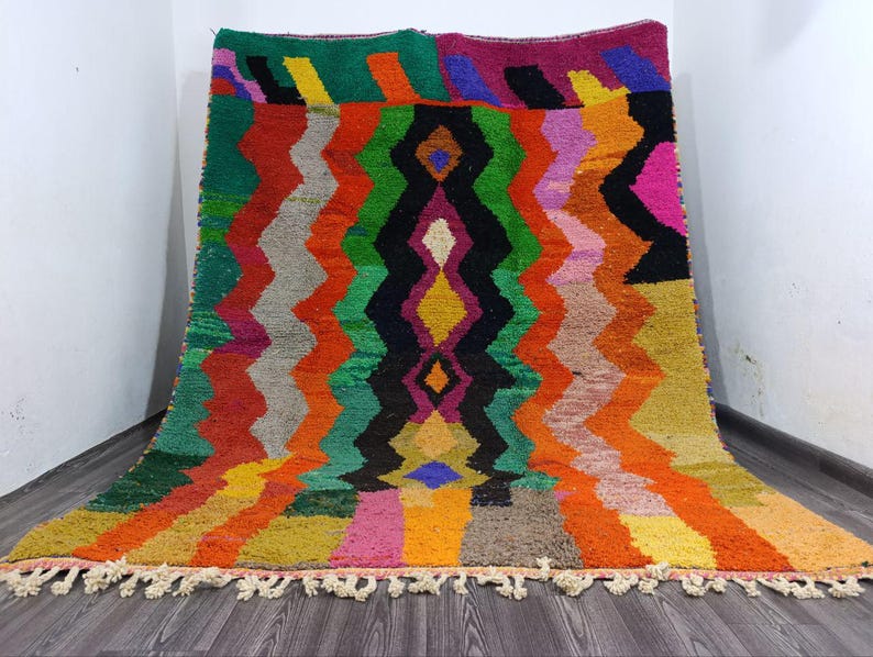 Tapis Traditionnel Marocain 250 × 150 cm – Pièce Unique Fait Main IZRI