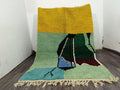 Grand Tapis Berbère Marocain Fait Main 250 × 150 cm – Artisanat Traditionnel IZRI