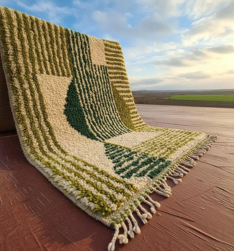 Grand Tapis Berbère Marocain Fait Main 300 ×200 cm – Artisanat Traditionnel