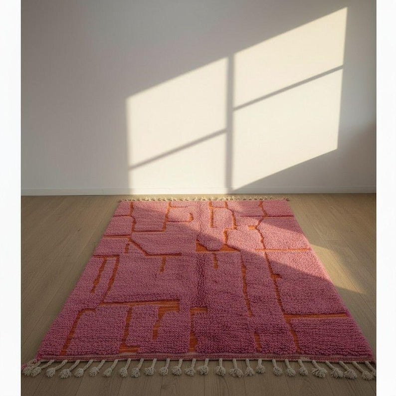 Tapis Berbère Fait Main 250 × 150 cm – Décoration Authentique du Maroc IZRI