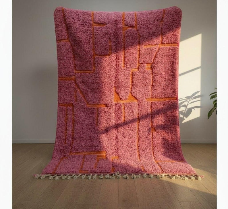 Tapis Berbère Fait Main 250 × 150 cm – Décoration Authentique du Maroc IZRI