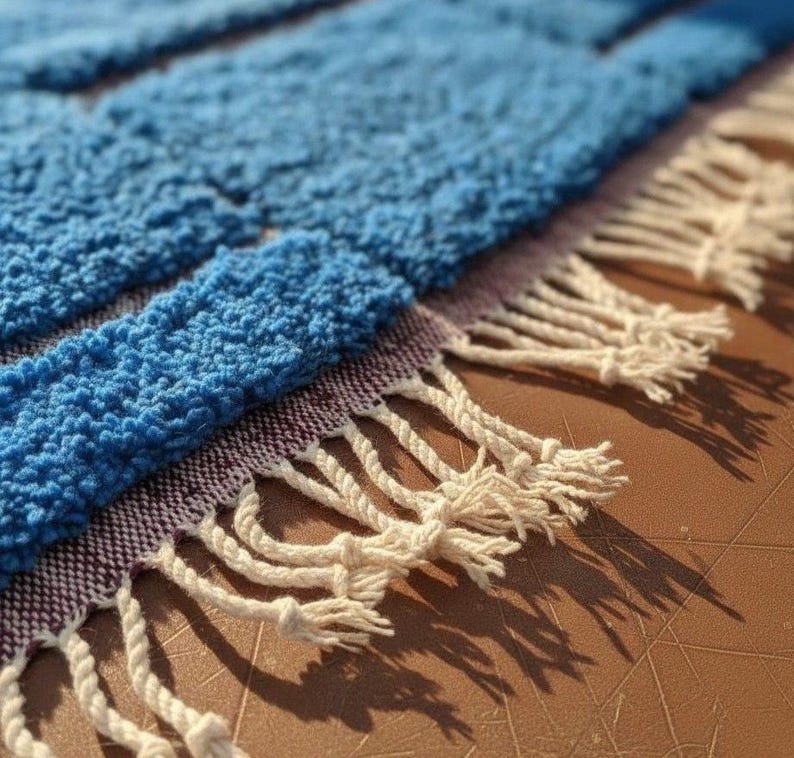 Tapis Berbère Fait Main 300 × 200 cm – Décoration Authentique du Maroc