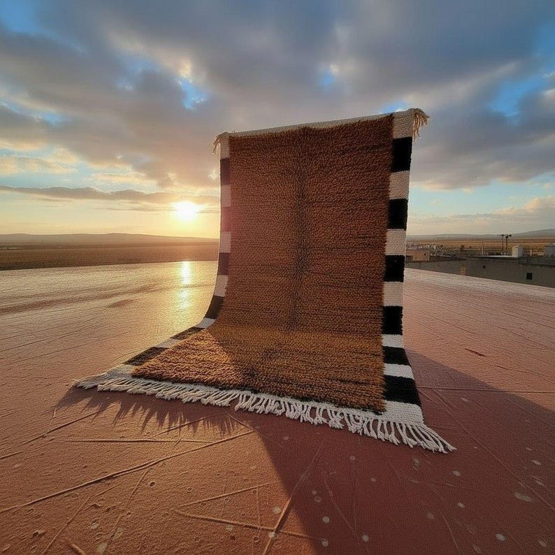 Grand Tapis Berbère Marocain Fait Main 300 ×200 cm – Artisanat Traditionnel IZRI