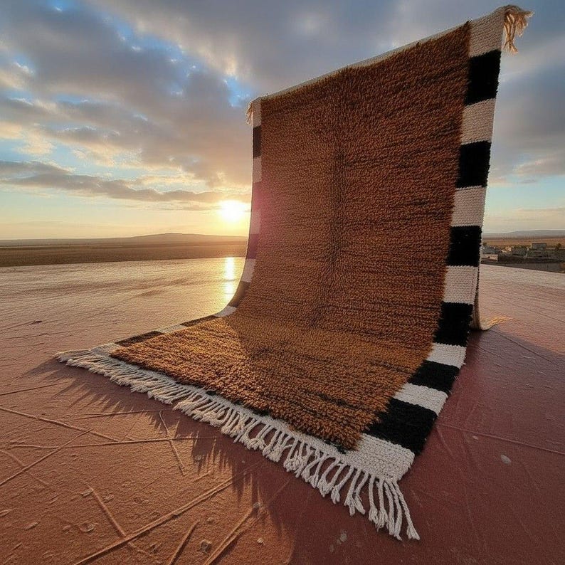 Grand Tapis Berbère Marocain Fait Main 300 ×200 cm – Artisanat Traditionnel IZRI