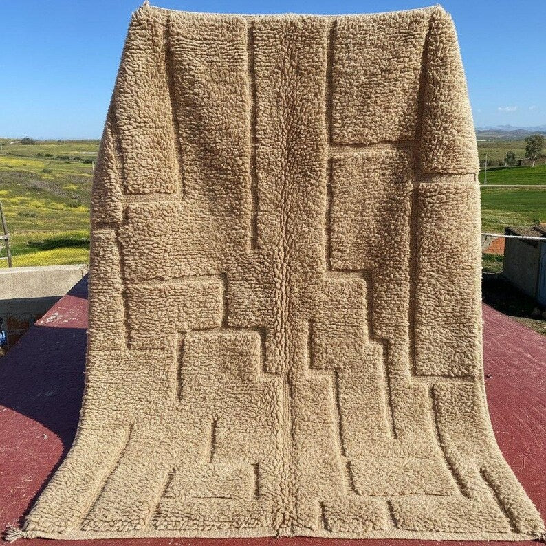 Tapis Marocain Artisanal 300 × 200 cm – Laine Tissée à la Main – Style Traditionnel IZRI