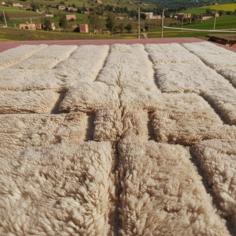 Tapis Marocain Artisanal 300 × 200 cm – Laine Tissée à la Main – Style Traditionnel IZRI