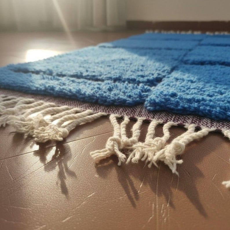 Tapis Berbère Fait Main 300 × 200 cm – Décoration Authentique du Maroc