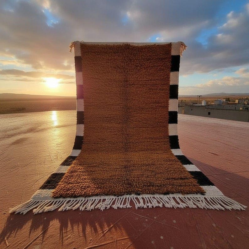 Grand Tapis Berbère Marocain Fait Main 300 ×200 cm – Artisanat Traditionnel IZRI