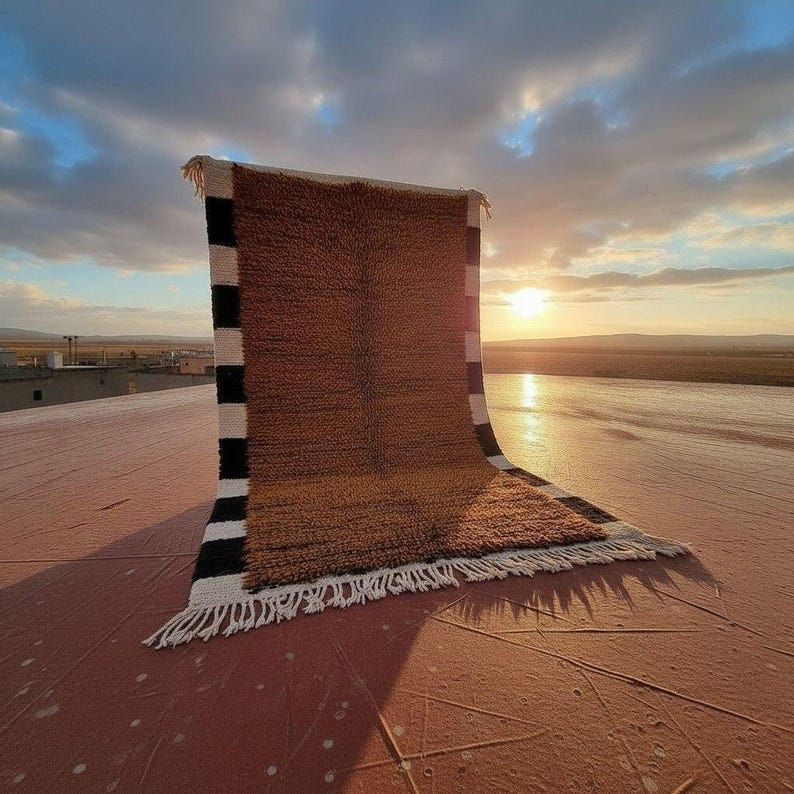 Grand Tapis Berbère Marocain Fait Main 300 ×200 cm – Artisanat Traditionnel IZRI