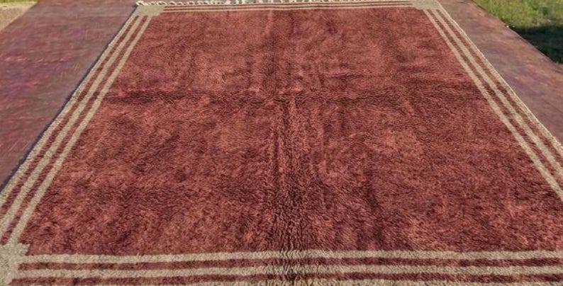 Grand Tapis Berbère Marocain Fait Main 300 ×200 cm – Artisanat Traditionnel