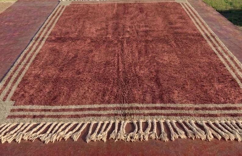 Grand Tapis Berbère Marocain Fait Main 300 ×200 cm – Artisanat Traditionnel