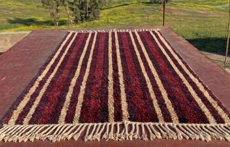 Grand Tapis Berbère Marocain Fait Main 300 ×200 cm – Artisanat Traditionnel