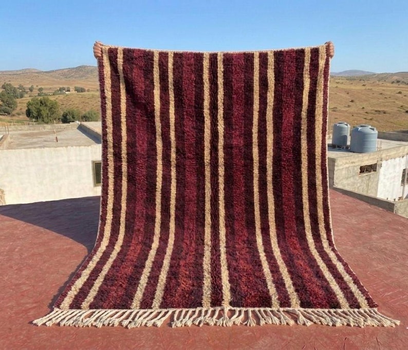 Grand Tapis Berbère Marocain Fait Main 300 ×200 cm – Artisanat Traditionnel