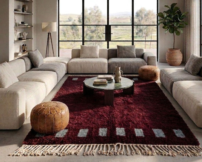 Grand Tapis Berbère Marocain Fait Main 300 ×200 cm – Artisanat Traditionnel