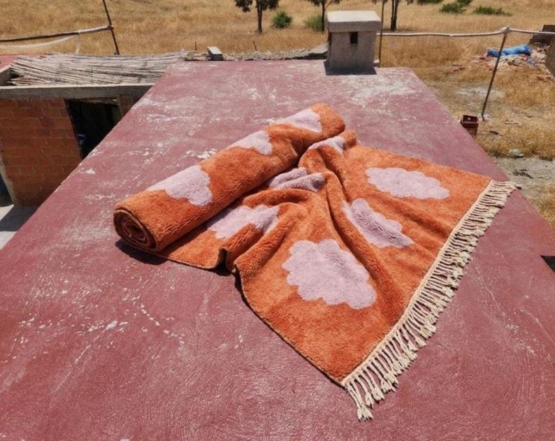 Grand Tapis Berbère Marocain Fait Main 300 ×200 cm – Artisanat Traditionnel