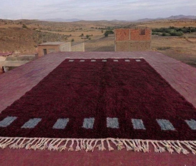 Grand Tapis Berbère Marocain Fait Main 300 ×200 cm – Artisanat Traditionnel