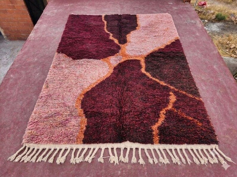 Tapis Marocain Artisanal 300 ×200 cm – Laine Tissée à la Main – Style Traditionnel IZRI