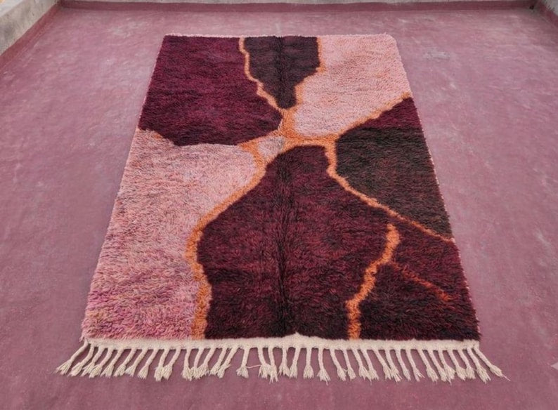 Tapis Marocain Artisanal 300 ×200 cm – Laine Tissée à la Main – Style Traditionnel IZRI